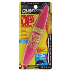 Maybelline Volum' Express Pumped Up! Waterproof Mascara, Classic Black WHOLESALE