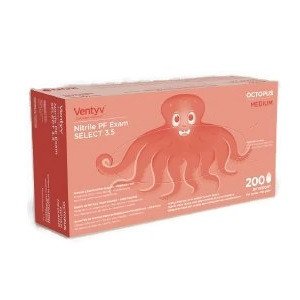 Venty Medium Nitrile Plus 3.5 (Octopus) Powder-Free Exam Gloves 200 Globes WHOLESALE