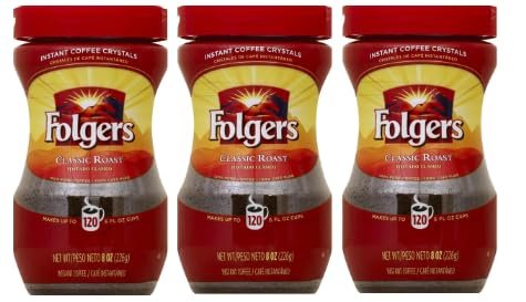 Folgers Instant 8oz Classic Roast WHOLESALE