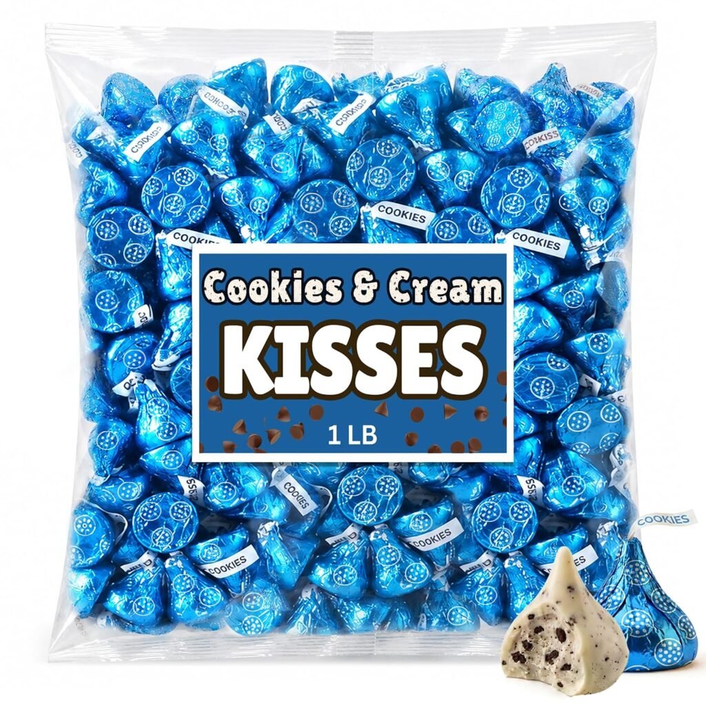 Kisses Cookies and Cream Chocolate 1lb WHOLESALE