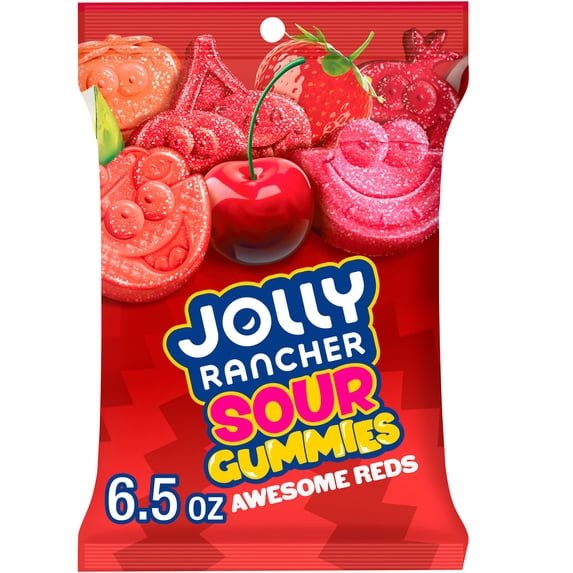 Jolly Rancher Sour Gummies Red 6.5oz WHOLESALE